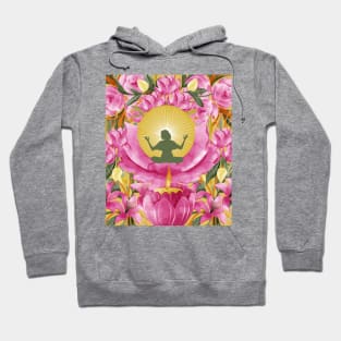 Yoga In The Lotus Pose Hoodie